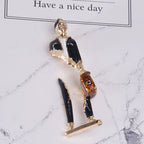 Enamel Carrying Bag Man Brooch PA5175