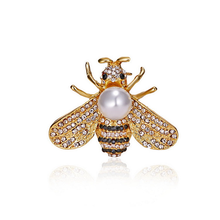 Honey Bee Rhinestone Brooch PA5186