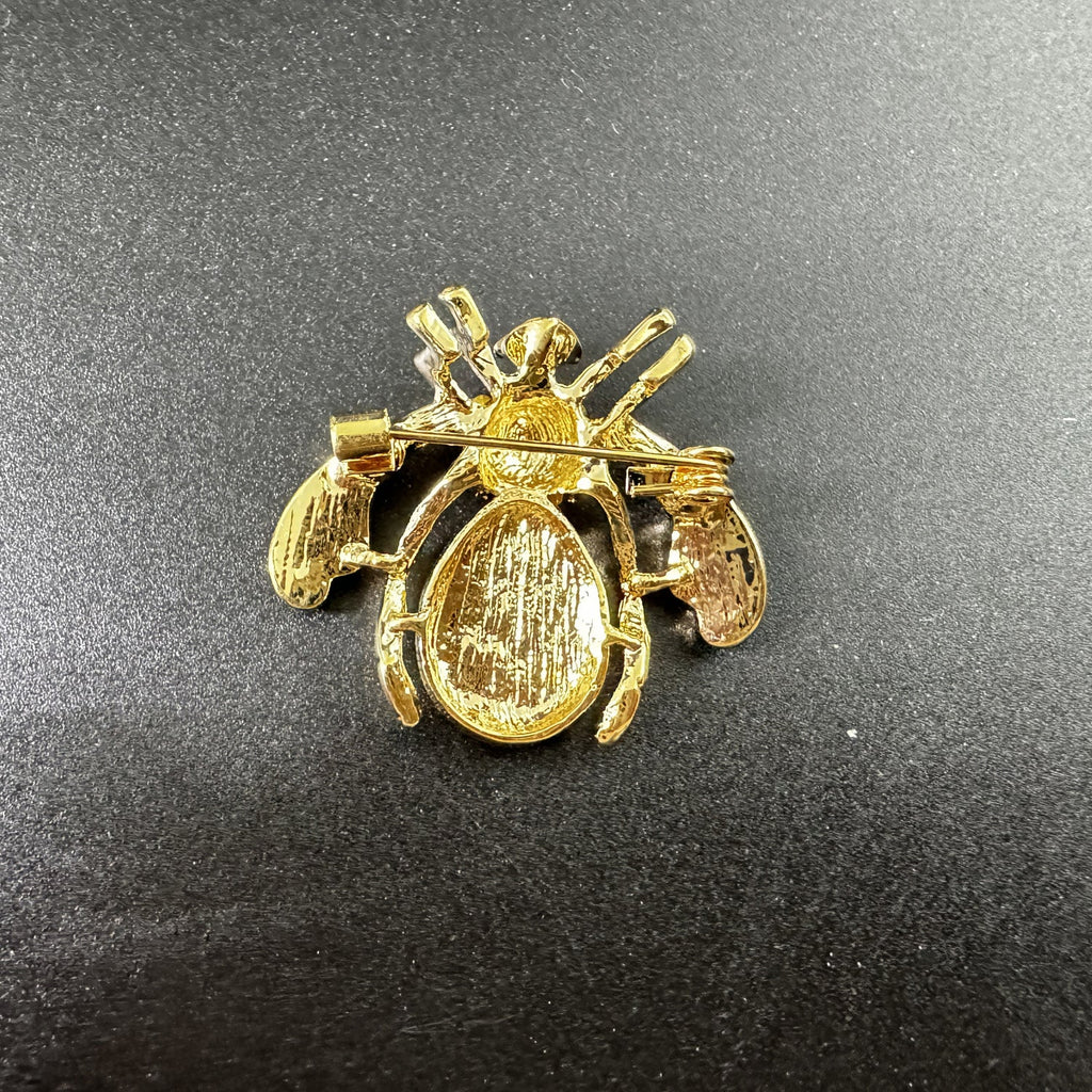 Watermelon Bee Rhinestone Brooch PA5200 - view 7
