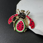 Watermelon Bee Rhinestone Brooch PA5200 - view 6