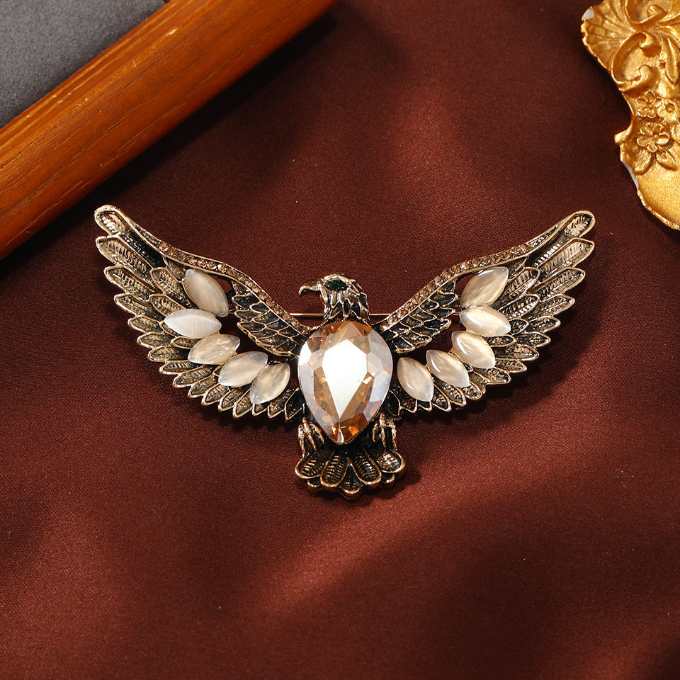 Eagle Rhinestone Brooch PA5206 - view 4