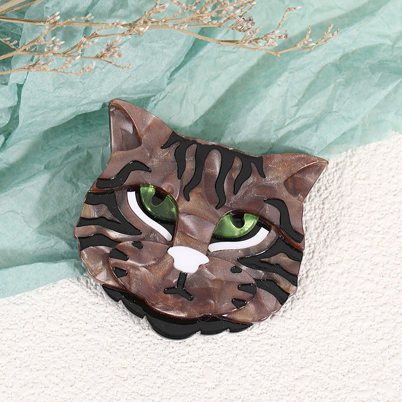 Animal Cat Acrylic Brooch PA5222