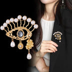 Pearl Evil Eye Alloy Brooch PA5228 - view 6