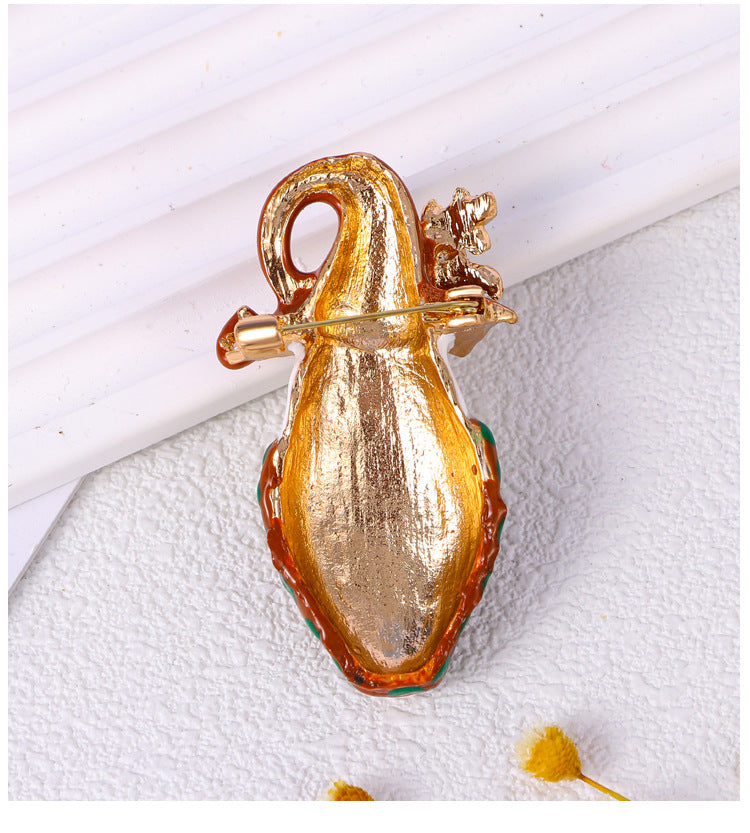 Owl Halloween Enamel Brooch PA5256