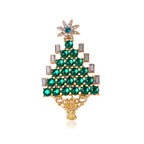 Christmas Tree Rhinestone Brooch PA5258