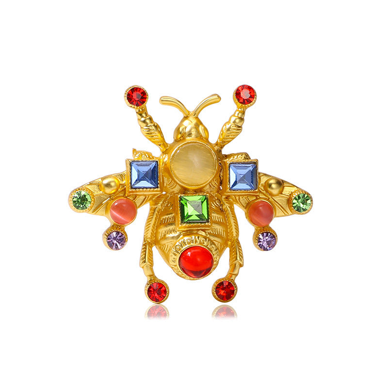 Baroque Rhinestone Inspired Statement Bee Brooch PA5261