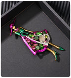 Pink Lady With Hat Brooch PA5263