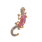 Rhinestone Lizard Animal Brooch PA5271