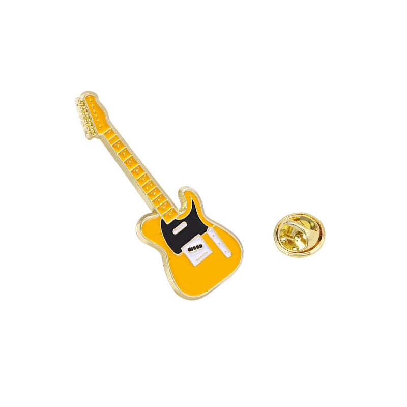 Enamel Electric Guitar Music Instrument Brooch PA5280 - view 4