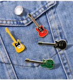 Enamel Electric Guitar Music Instrument Brooch PA5280 - view 5