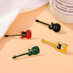 Enamel Electric Guitar Music Instrument Brooch PA5280 - view 6