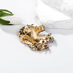 Enamel Floral Zebra Brooch PA5299 - view 5