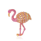 Flamingo Retro Rhinestone Brooch PA5322 - view 2