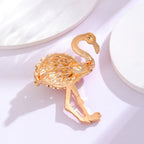 Flamingo Retro Rhinestone Brooch PA5322 - view 5