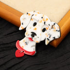 Dalmatian Dog Acrylic Animal Brooch PA5348