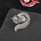 Rhinestone Crystal Pearl Fox Brooch PA5367