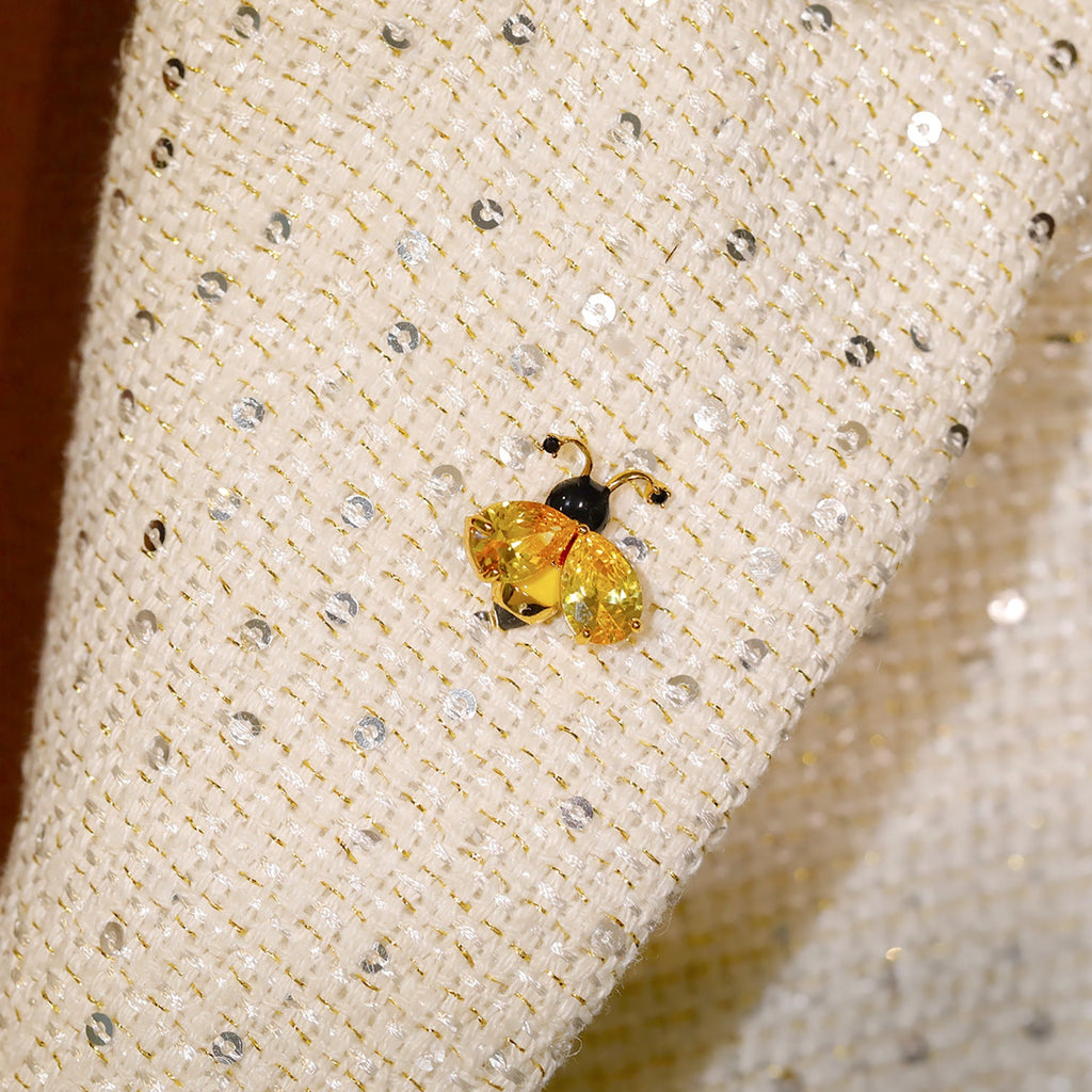 Crystal Rhinestone Mini Bee Brooch PA5374