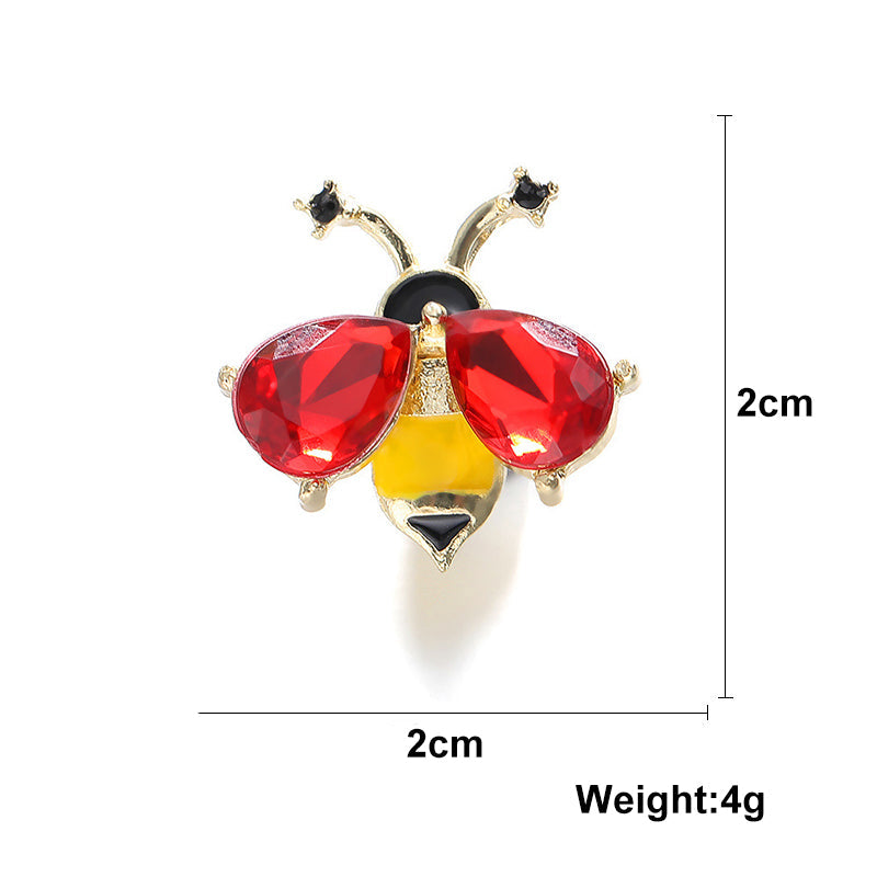 Crystal Rhinestone Mini Bee Brooch PA5374