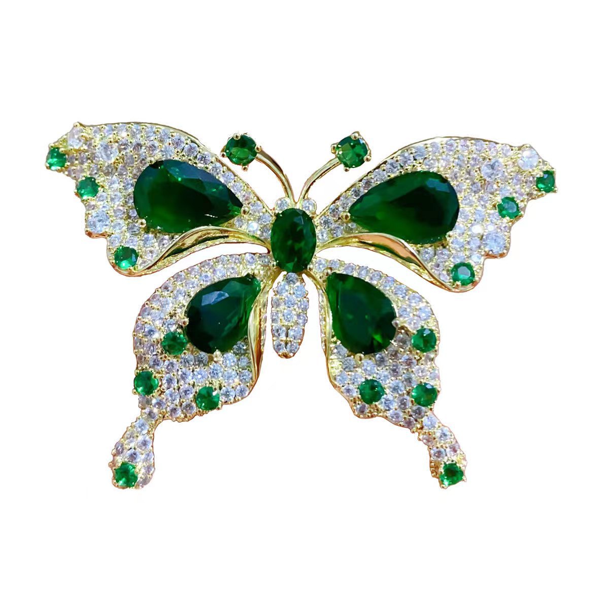 Rhinestone Butterfly Brooch PA5378