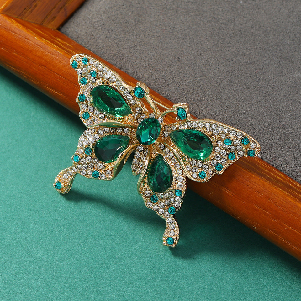 Rhinestone Butterfly Brooch PA5378