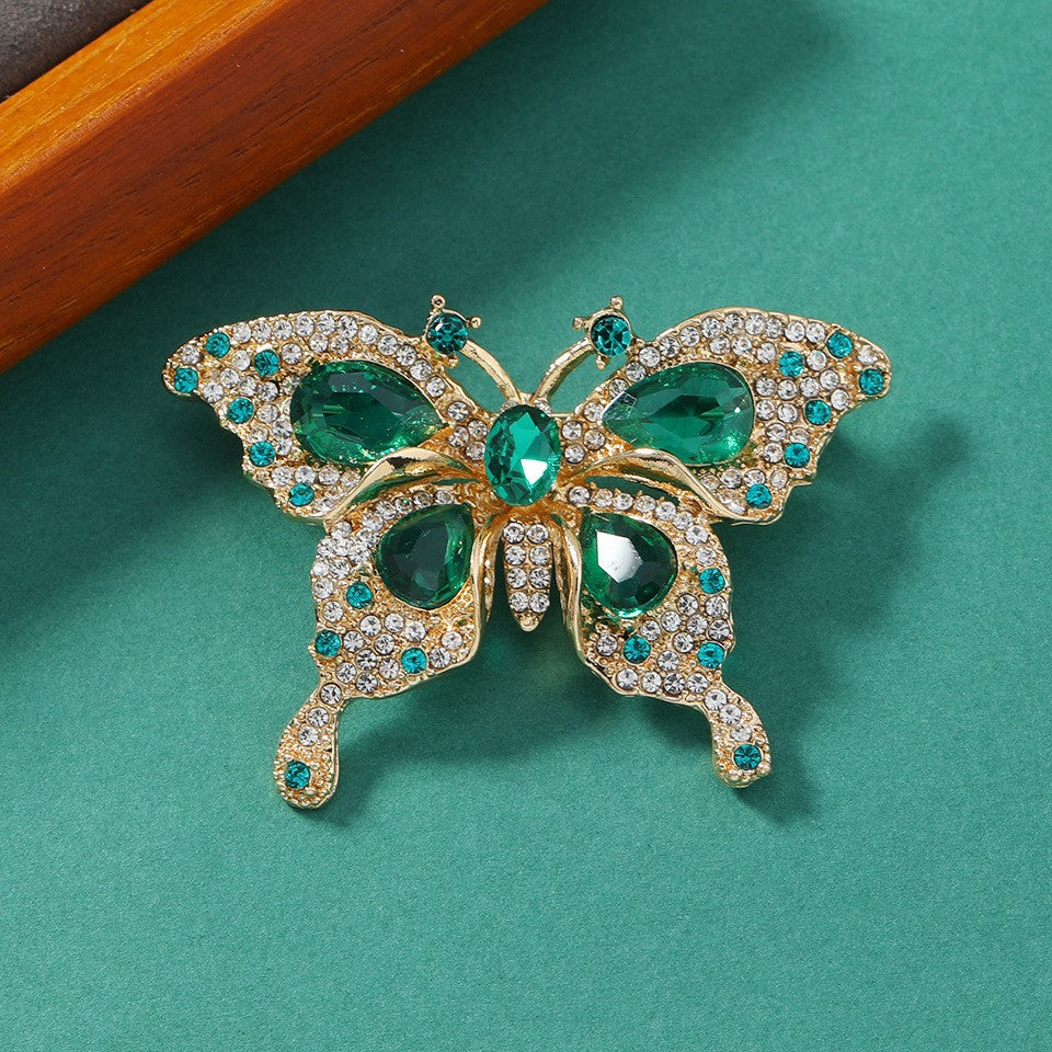 Rhinestone Butterfly Brooch PA5378