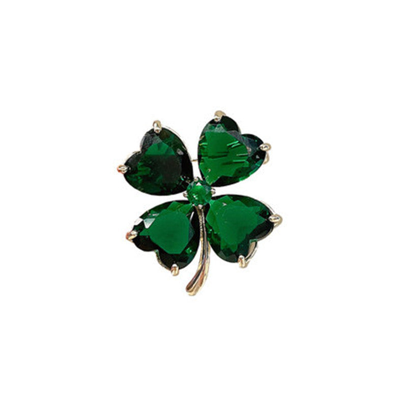 Green Clover Brooch PA5380 - view 7
