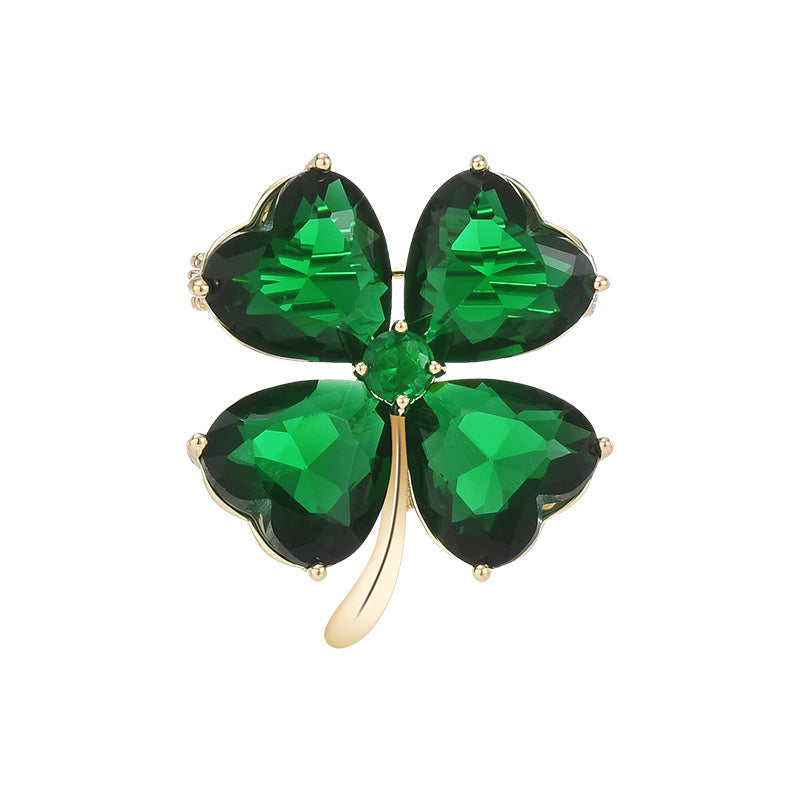 Green Clover Brooch PA5380