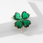 Green Clover Brooch PA5380 - view 6