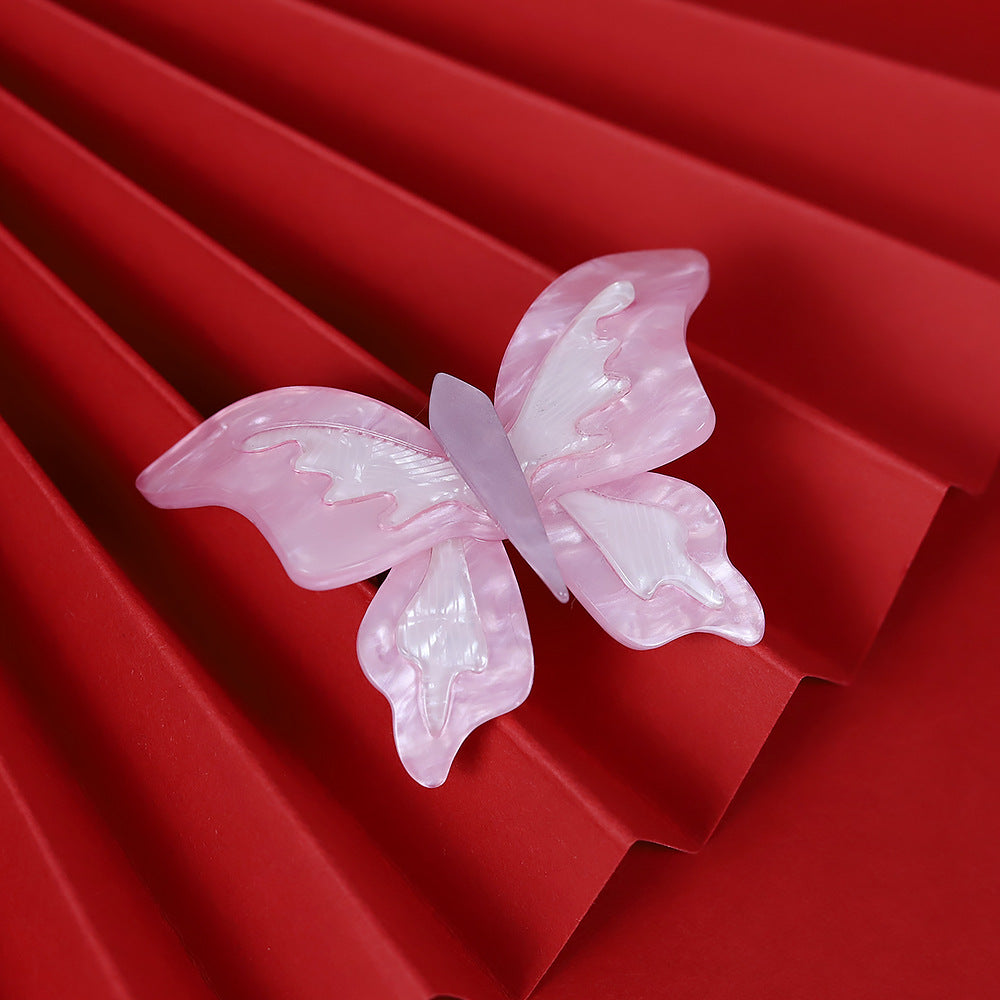 Lovely Butterfly Acrylic Brooch PA5381 - view 3