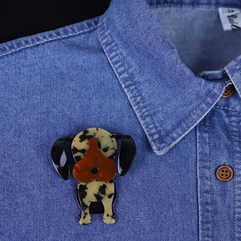 Acrylic Cartoon Dog Brooch PA5383 - view 3