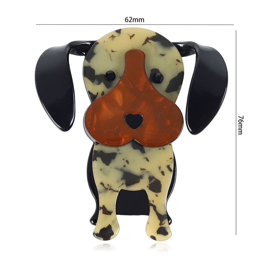 Acrylic Cartoon Dog Brooch PA5383