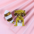 Acrylic Cute Raccoon Animal Brooch PA5385 - view 3