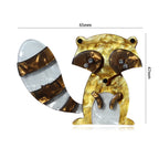 Acrylic Cute Raccoon Animal Brooch PA5385 - view 2