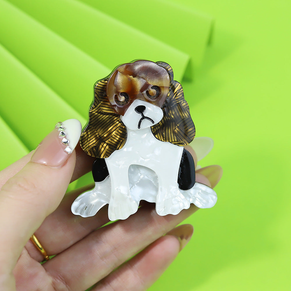 Acrylic Animal Dog Brooch PA5387 - view 6
