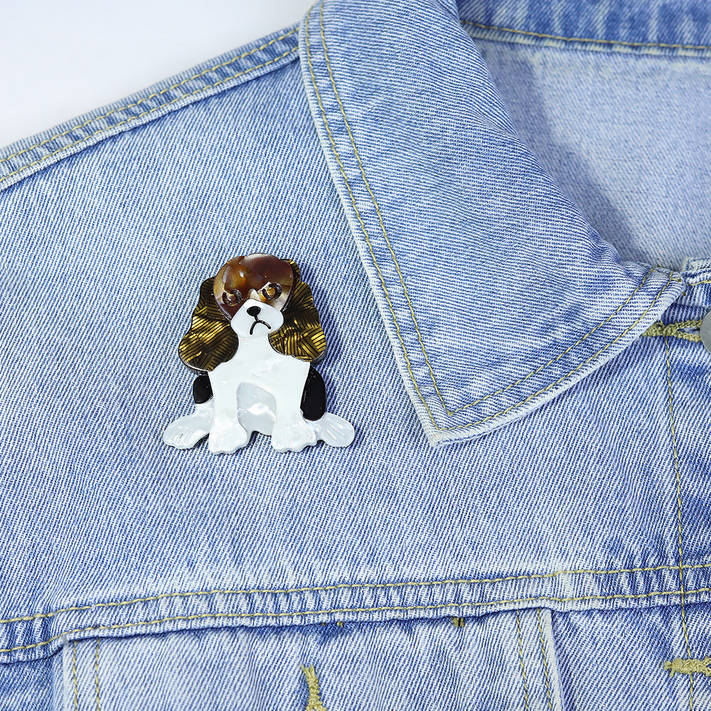 Acrylic Animal Dog Brooch PA5387 - view 4