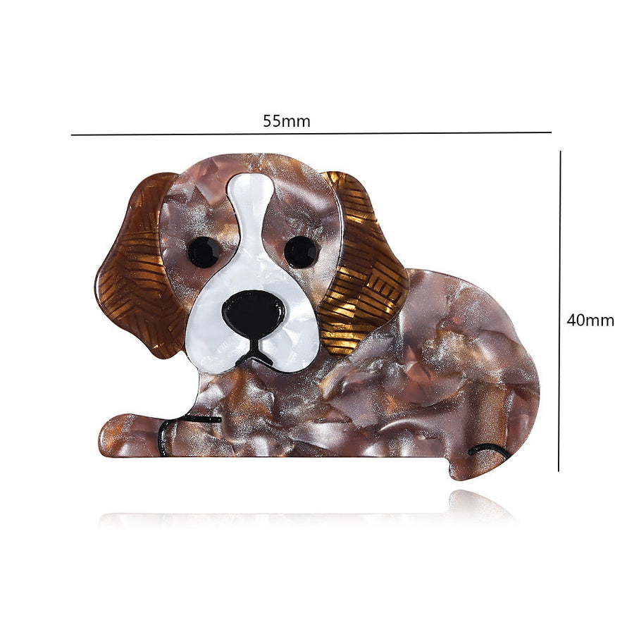 Doberman Dog Acrylic Animal Brooch PA5388
