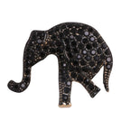 Rhinestone Elephant Animal Brooch PA5393