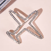 Rhinestone Airplane Shape Brooch PA5406