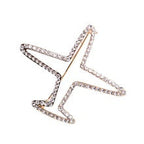 Rhinestone Airplane Shape Brooch PA5406