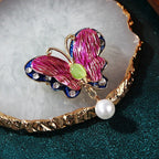Drip Oil Enamel Butterfly Alloy Brooch PA5418