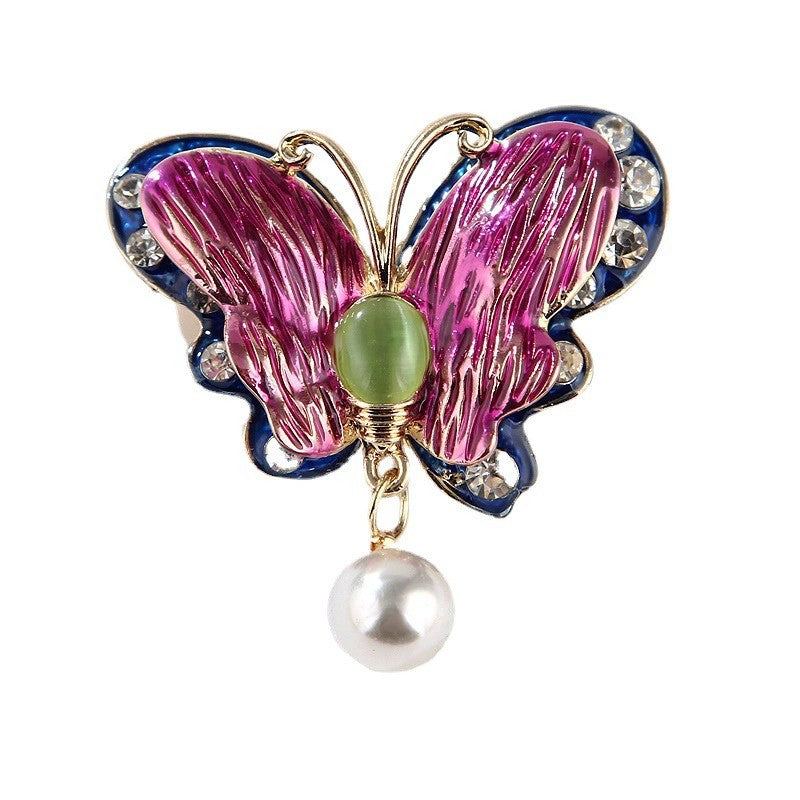 Drip Oil Enamel Butterfly Alloy Brooch PA5418