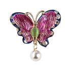 Drip Oil Enamel Butterfly Alloy Brooch PA5418