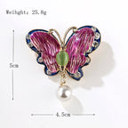 Drip Oil Enamel Butterfly Alloy Brooch PA5418