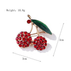 Cherry Drop Oil Brooch PA5424 - view 2