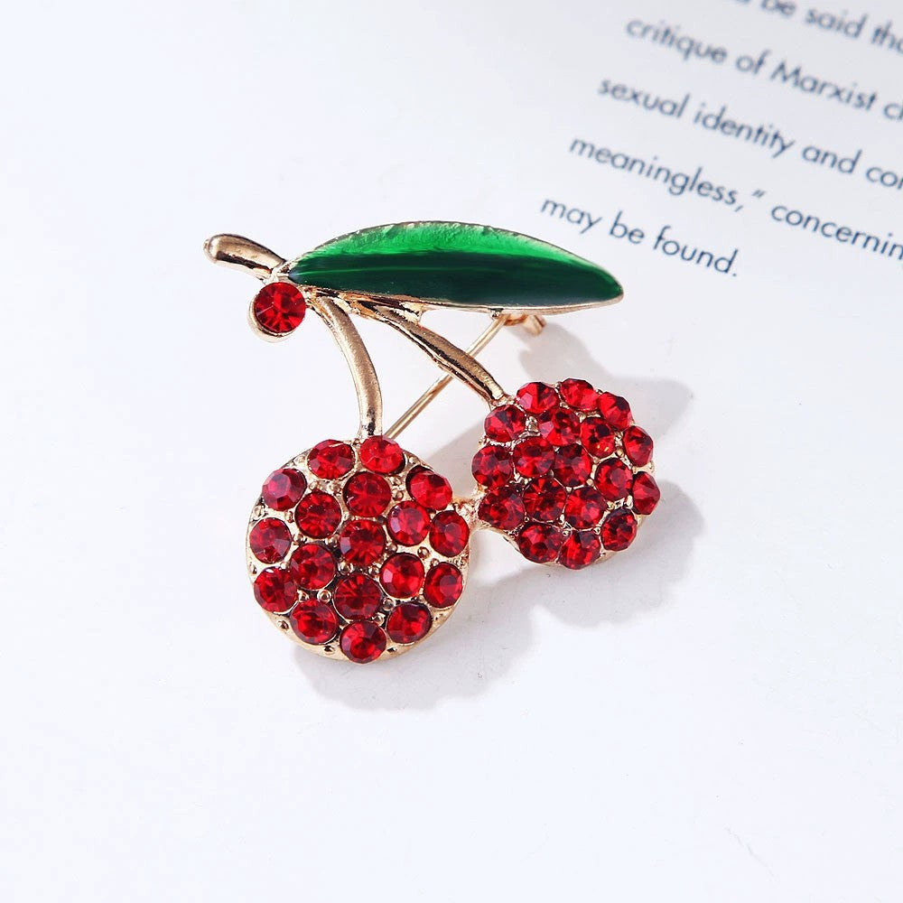 Cherry Drop Oil Brooch PA5424 - view 4