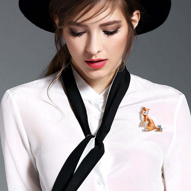 Cat and Mouse Brooch PA5426