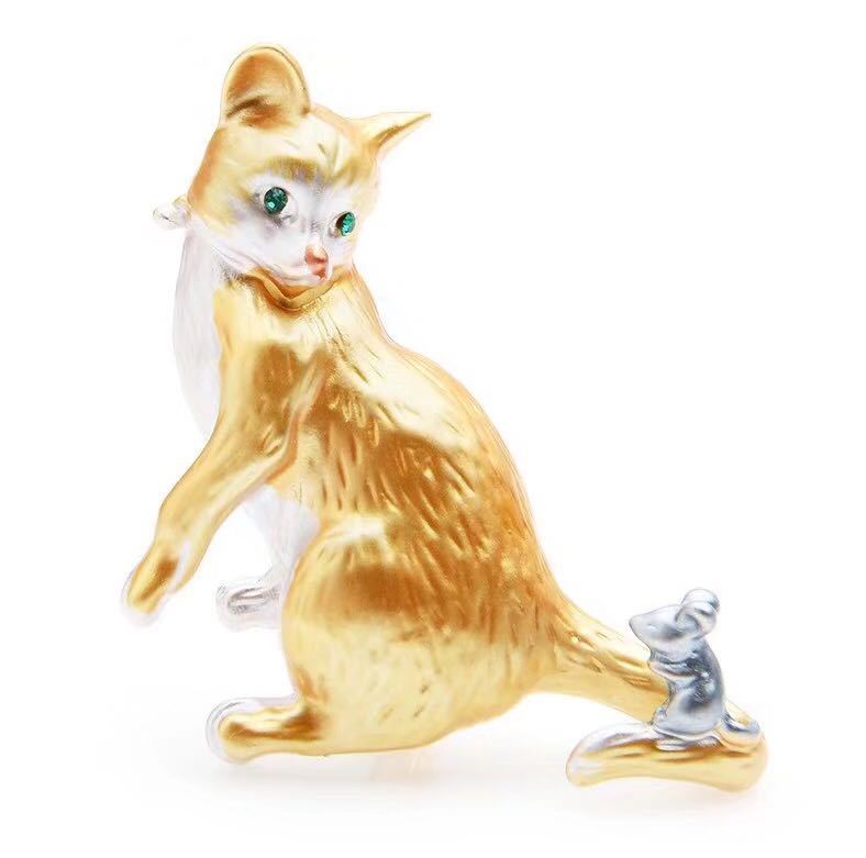 Cat and Mouse Brooch PA5426