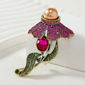 Flower Rhinestone Brooch PA5444 - view 3