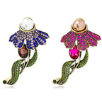 Flower Rhinestone Brooch PA5444 - view 6