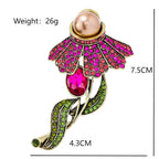 Flower Rhinestone Brooch PA5444 - view 7